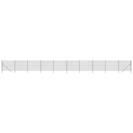 vidaXL Cerca de alambre de acero galvanizado gris antracita 1,6x25 m