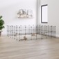 vidaXL Jaula para mascotas de 52 paneles puerta acero negro 35x35 cm vidaXL Jaula para mascotas de 52 paneles puerta acero negro 35x35 cm