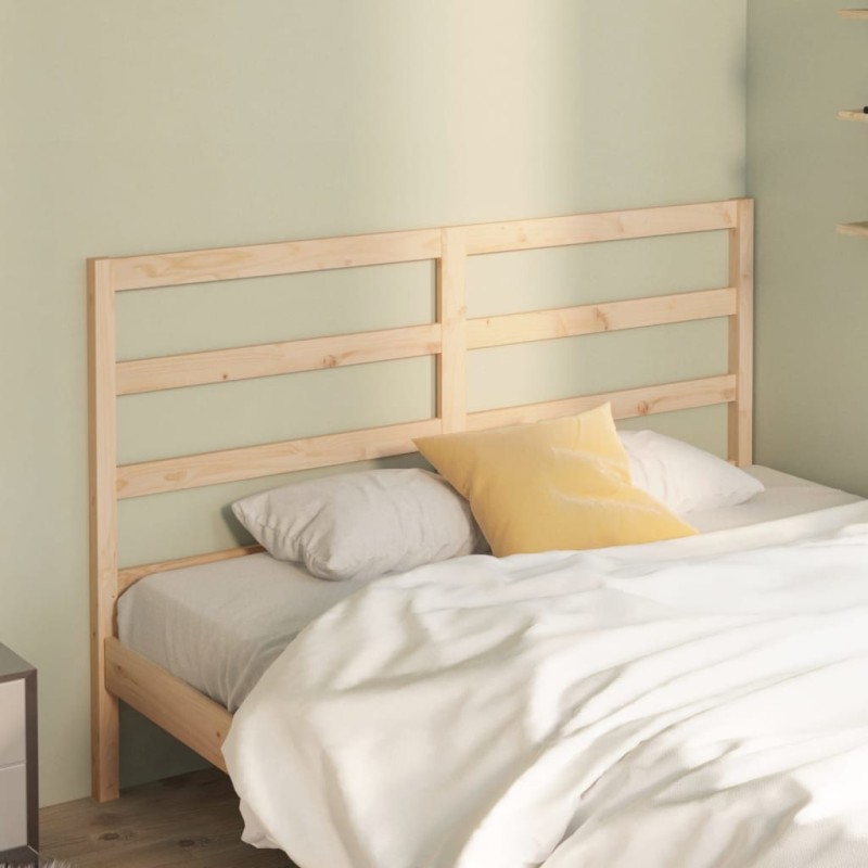 vidaXL Cabecero de cama madera maciza de pino 126x4x100 cm vidaXL Cabecero de cama madera maciza de pino 126x4x100 cm