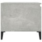vidaXL Mesa de centro madera contrachapada gris hormigón 100x50x45 cm