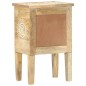 vidaXL Mesita de noche pintada a mano madera maciza mango 40x30x60 cm vidaXL Mesita de noche pintada a mano madera maciza mango 40x30x60 cm