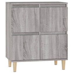 vidaXL Aparador de madera contrachapada gris Sonoma 60x35x70 cm