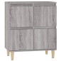 vidaXL Aparador de madera contrachapada gris Sonoma 60x35x70 cm vidaXL Aparador de madera contrachapada gris Sonoma 60x35x70 cm