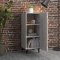 vidaXL Aparador de madera contrachapada gris Sonoma 34,5x34x90 cm vidaXL Aparador de madera contrachapada gris Sonoma 34,5x34x90 cm
