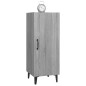 vidaXL Aparador de madera contrachapada gris Sonoma 34,5x34x90 cm vidaXL Aparador de madera contrachapada gris Sonoma 34,5x34x90 cm