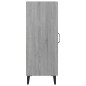 vidaXL Aparador de madera contrachapada gris Sonoma 34,5x34x90 cm vidaXL Aparador de madera contrachapada gris Sonoma 34,5x34x90 cm