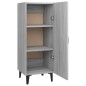 vidaXL Aparador de madera contrachapada gris Sonoma 34,5x34x90 cm vidaXL Aparador de madera contrachapada gris Sonoma 34,5x34x90 cm