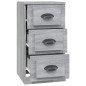 vidaXL Aparador de madera contrachapada gris Sonoma 36x35,5x67,5 cm vidaXL Aparador de madera contrachapada gris Sonoma 36x35,5x67,5 cm