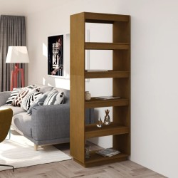 vidaXL Estantería/divisor de espacios madera pino marrón 60x35x167 cm