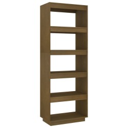 vidaXL Estantería/divisor de espacios madera pino marrón 60x35x167 cm
