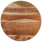 vidaXL Mesa de centro de madera maciza de acacia Ø68 cm