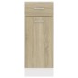 vidaXL Armario inferior madera ingeniería roble 30x46x81,5 cm vidaXL Armario inferior madera ingeniería roble 30x46x81,5 cm