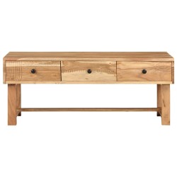 vidaXL Mesa de centro madera maciza de acacia 100x50x40 cm