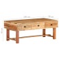 vidaXL Mesa de centro madera maciza de acacia 100x50x40 cm vidaXL Mesa de centro madera maciza de acacia 100x50x40 cm