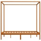 vidaXL Cama con dosel de madera maciza de pino marrón miel 120x200 cm vidaXL Cama con dosel de madera maciza de pino marrón miel 120x200 cm
