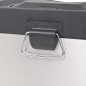 vidaXL Cubo de reciclaje y basura con pedal acero inoxidable 54 L vidaXL Cubo de reciclaje y basura con pedal acero inoxidable 54 L