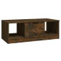 vidaXL Mesa de centro madera de ingeniería roble ahumado 102x50x36 cm