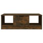 vidaXL Mesa de centro madera de ingeniería roble ahumado 102x50x36 cm