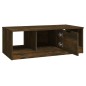 vidaXL Mesa de centro madera de ingeniería roble ahumado 102x50x36 cm