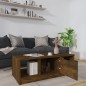 vidaXL Mesa de centro madera de ingeniería roble ahumado 102x50x36 cm