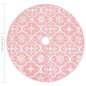 vidaXL Falda del árbol de Navidad de lujo con calcetín tela rosa 150cm vidaXL Falda del árbol de Navidad de lujo con calcetín tela rosa 150cm