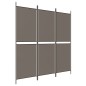 vidaXL Biombo divisor de 3 paneles de tela gris antracita 150x220 cm vidaXL Biombo divisor de 3 paneles de tela gris antracita 150x220 cm