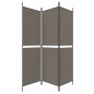 vidaXL Biombo divisor de 3 paneles de tela gris antracita 150x220 cm vidaXL Biombo divisor de 3 paneles de tela gris antracita 150x220 cm