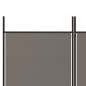 vidaXL Biombo divisor de 3 paneles de tela gris antracita 150x220 cm vidaXL Biombo divisor de 3 paneles de tela gris antracita 150x220 cm