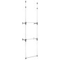 vidaXL Sistema de armario telescópico con barras de aluminio vidaXL Sistema de armario telescópico con barras de aluminio