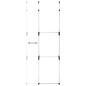 vidaXL Sistema de armario telescópico con barras de aluminio vidaXL Sistema de armario telescópico con barras de aluminio