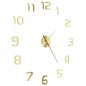 vidaXL Reloj de pared 3D con diseño moderno 100 cm XXL dorado vidaXL Reloj de pared 3D con diseño moderno 100 cm XXL dorado