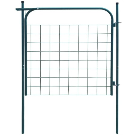 vidaXL Puerta de valla de jardín 100x100 cm verde