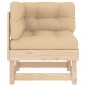 vidaXL Sofá esquinero con cojines madera maciza de pino vidaXL Sofá esquinero con cojines madera maciza de pino