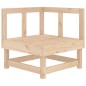 vidaXL Sofá esquinero con cojines madera maciza de pino vidaXL Sofá esquinero con cojines madera maciza de pino