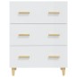 vidaXL Aparador de madera contrachapada blanco brillante 70x34x90 cm vidaXL Aparador de madera contrachapada blanco brillante 70x34x90 cm