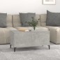 vidaXL Mesa de centro madera contrachapada gris hormigón 90x44,5x45 cm vidaXL Mesa de centro madera contrachapada gris hormigón 90x44,5x45 cm
