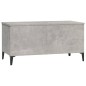 vidaXL Mesa de centro madera contrachapada gris hormigón 90x44,5x45 cm vidaXL Mesa de centro madera contrachapada gris hormigón 90x44,5x45 cm