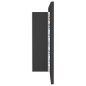 vidaXL Armario espejo de baño con luz LED acrílico gris 100x12x45 cm vidaXL Armario espejo de baño con luz LED acrílico gris 100x12x45 cm