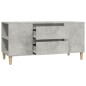vidaXL Mueble de TV madera contrachapada gris hormigón 102x44,5x50 cm vidaXL Mueble de TV madera contrachapada gris hormigón 102x44,5x50 cm