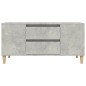 vidaXL Mueble de TV madera contrachapada gris hormigón 102x44,5x50 cm vidaXL Mueble de TV madera contrachapada gris hormigón 102x44,5x50 cm