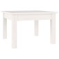 vidaXL Mesa de centro de madera maciza de pino blanco 45x45x30 cm vidaXL Mesa de centro de madera maciza de pino blanco 45x45x30 cm