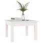 vidaXL Mesa de centro de madera maciza de pino blanco 45x45x30 cm vidaXL Mesa de centro de madera maciza de pino blanco 45x45x30 cm