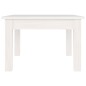vidaXL Mesa de centro de madera maciza de pino blanco 45x45x30 cm vidaXL Mesa de centro de madera maciza de pino blanco 45x45x30 cm