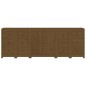 vidaXL Aparador de madera maciza de pino marrón miel 230 x 35 x 80 cm vidaXL Aparador de madera maciza de pino marrón miel 230 x 35 x 80 cm