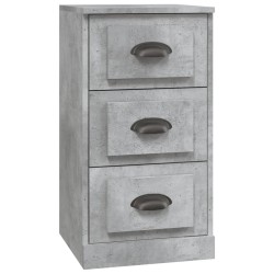 vidaXL Aparador de madera contrachapada gris hormigón 36x35,5x67,5 cm