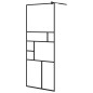 vidaXL Mampara de ducha accesible vidrio ESG claro negro 80x195 cm vidaXL Mampara de ducha accesible vidrio ESG claro negro 80x195 cm