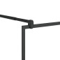 vidaXL Mampara de ducha accesible vidrio ESG claro negro 80x195 cm vidaXL Mampara de ducha accesible vidrio ESG claro negro 80x195 cm