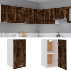 vidaXL Mueble colgante madera ingeniería roble ahumado 29,5x31x60cm