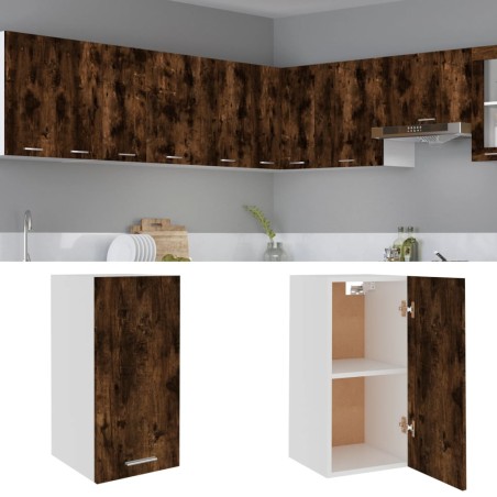 vidaXL Mueble colgante madera ingeniería roble ahumado 29,5x31x60cm