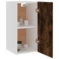 vidaXL Mueble colgante madera ingeniería roble ahumado 29,5x31x60cm vidaXL Mueble colgante madera ingeniería roble ahumado 29,5x31x60cm